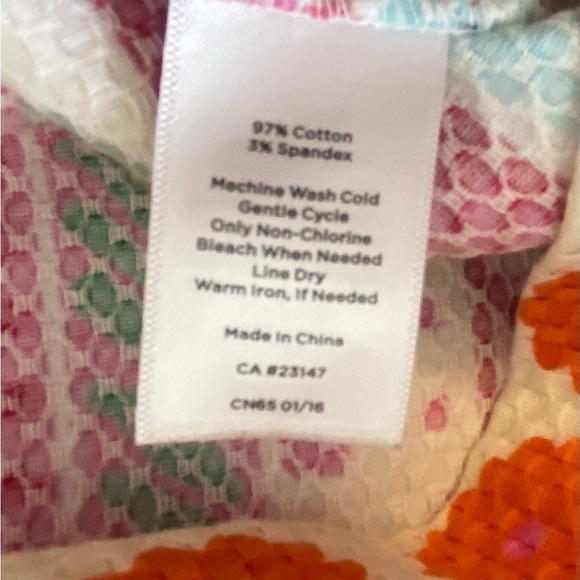 Talbots Flowers Stripes Sleeveless Pique Sheath Dress Size 4 Summer Pock… - Picture 9 of 11